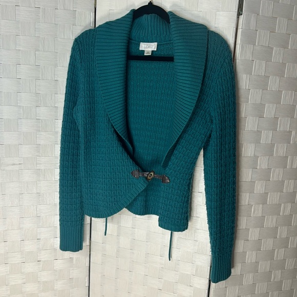 Ann Taylor LOFT Toggle Cardigan Sweater - Picture 2 of 7